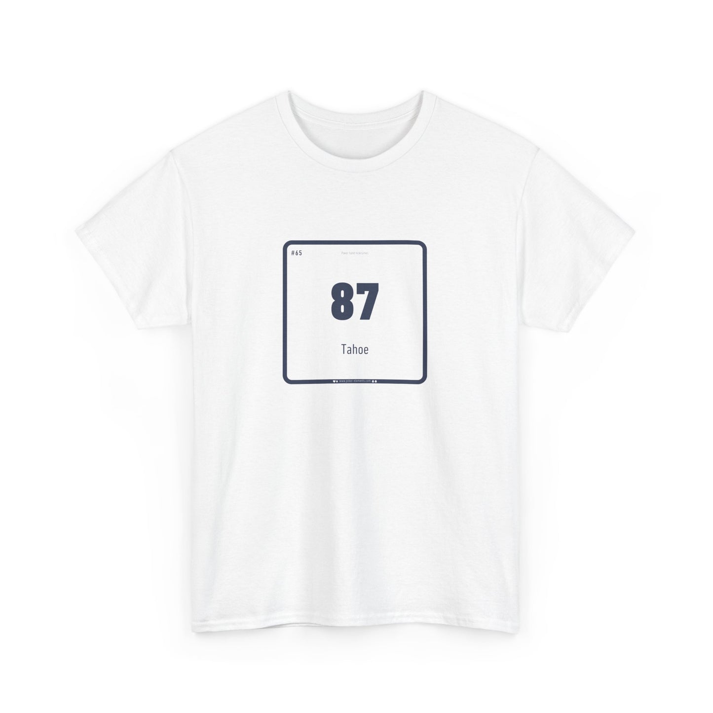 87s - Tahoe Periodic Poker T-shirt - Modern Fun Design