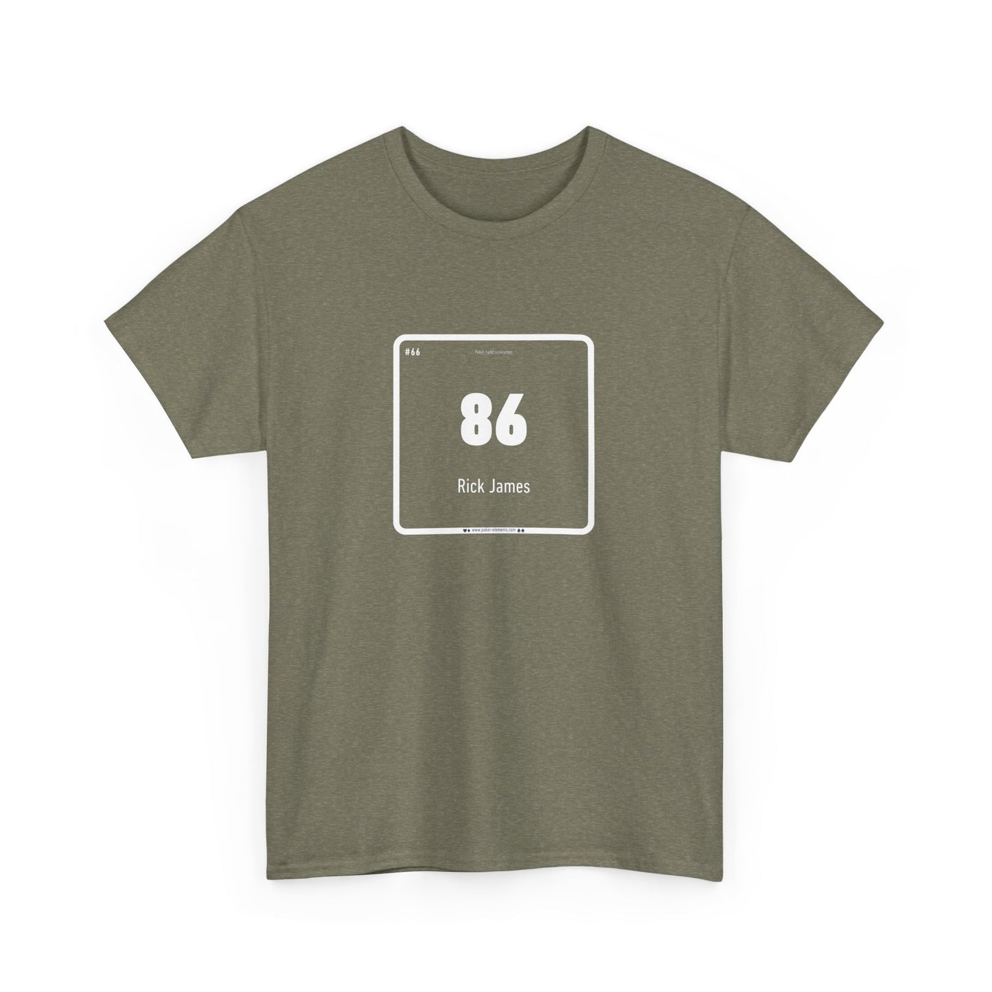 86 - Rick James T-shirt - Periodic Table Design