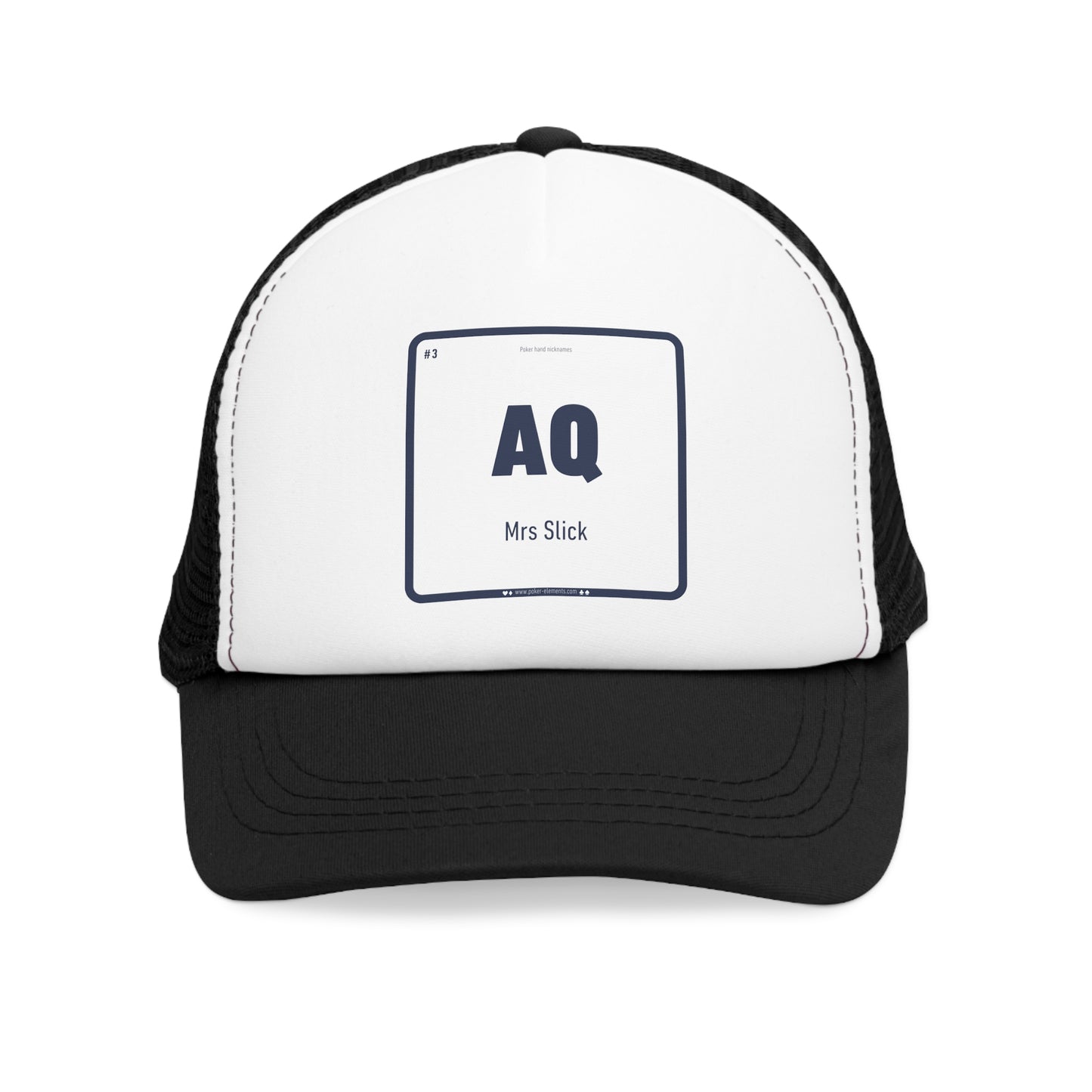 AQ - Mrs Slick Cap - Periodic Poker Design