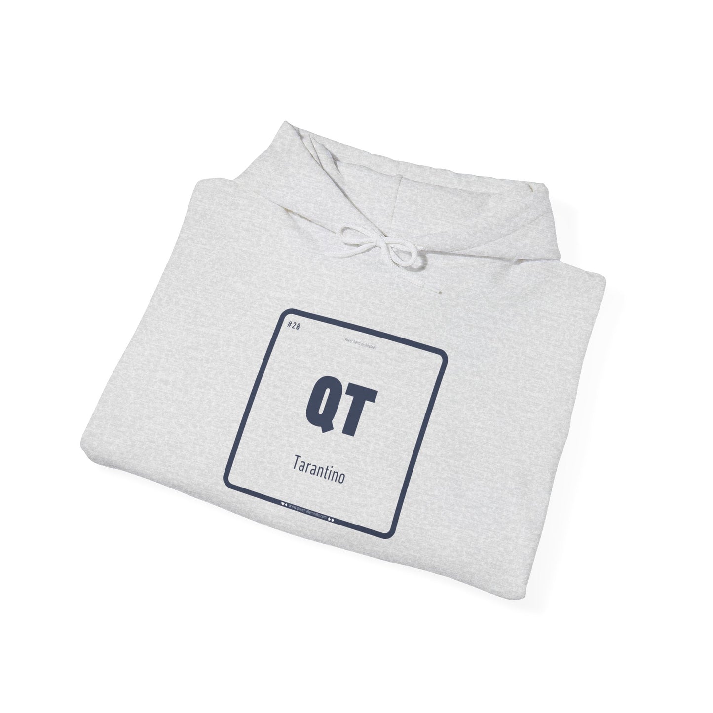 QT - Tarantino's Periodic Poker Hand Hooded Sweatshirt - Cinematic Flair