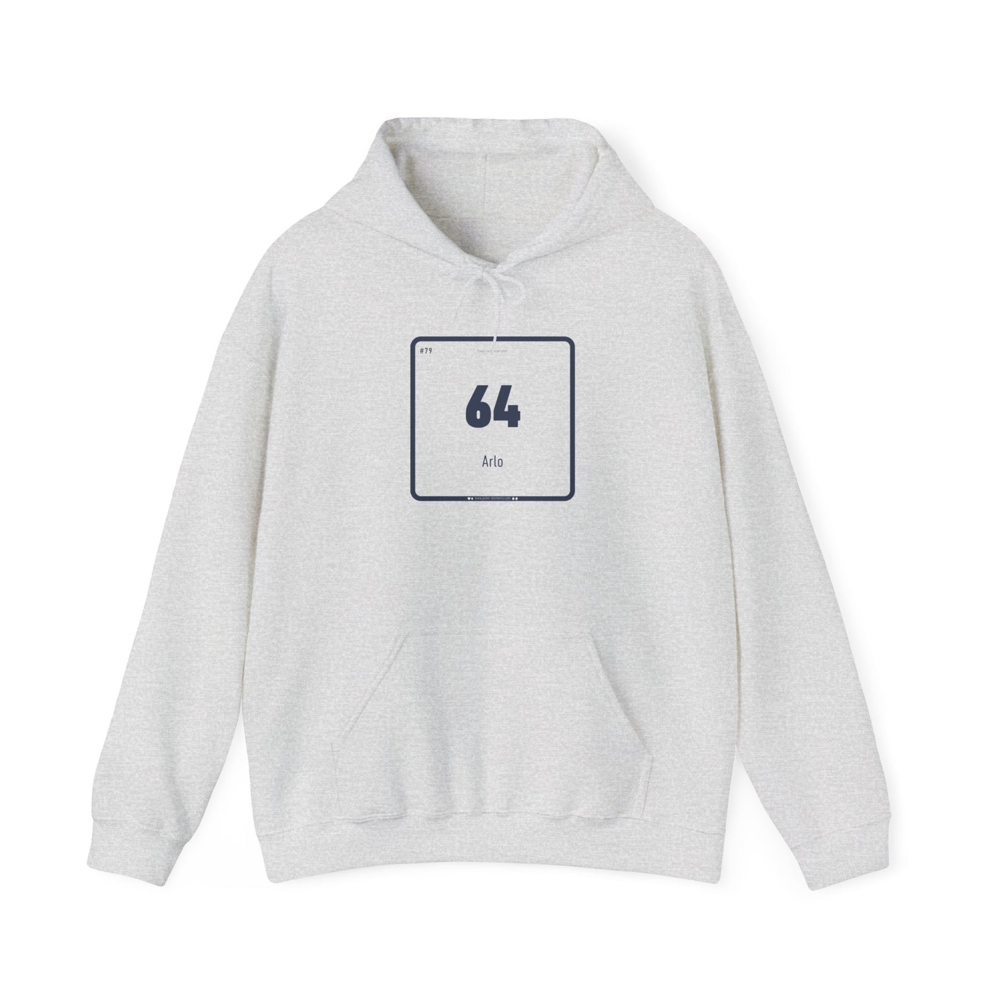 64 - Arlo Poker's Periodic Hand Hooded Sweatshirt - High-Quality Material