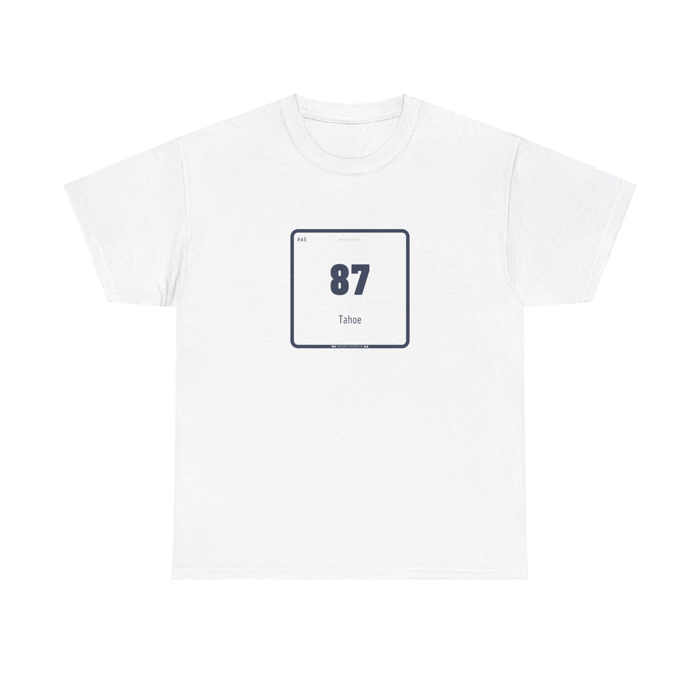 87s - Tahoe Periodic Poker T-shirt - Modern Fun Design