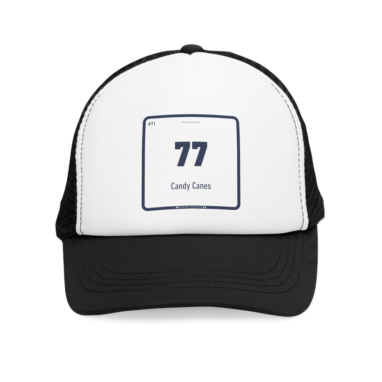 77 - Candy Canes Cap - Periodic Poker Design
