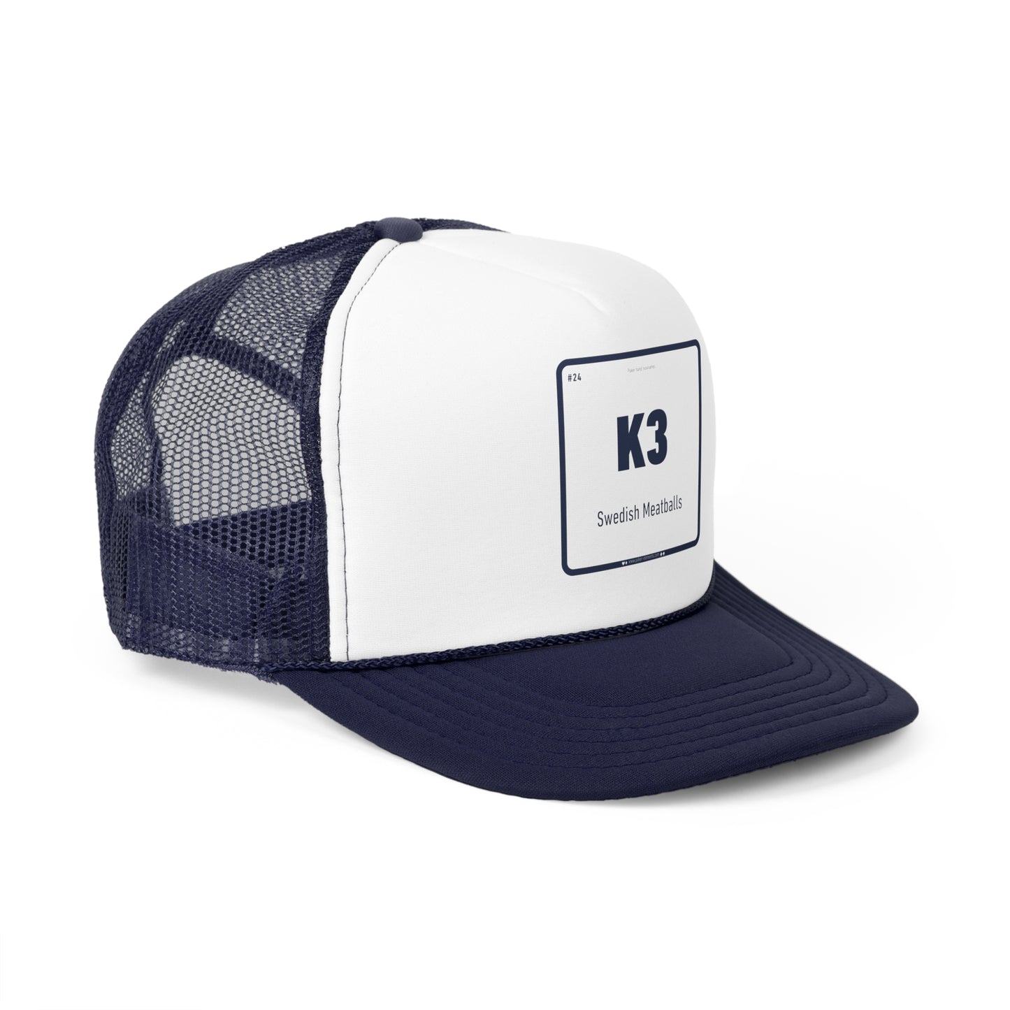 K3 - Swedish Meatballs Cap - Modern Periodic Design
