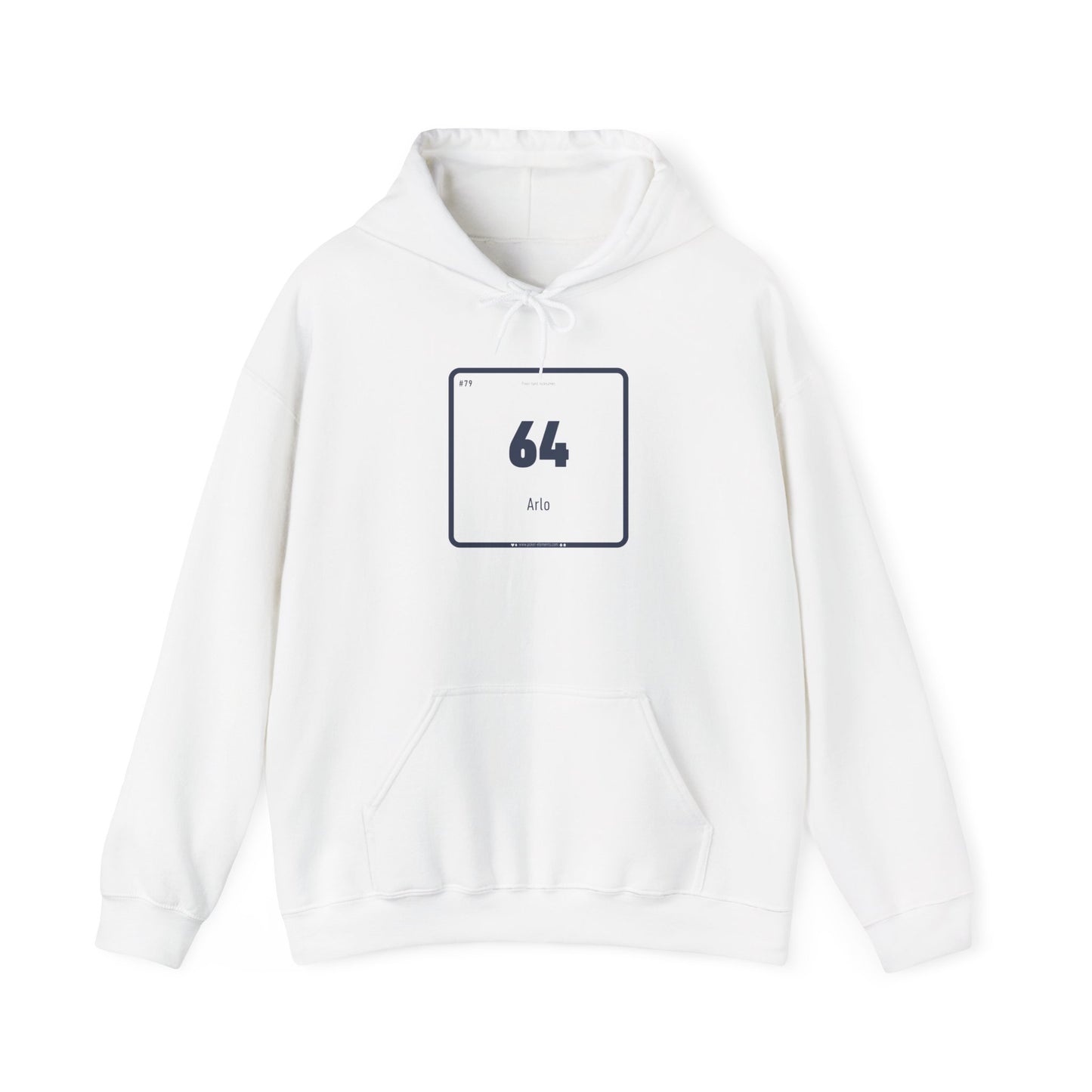 64 - Arlo Poker's Periodic Hand Hooded Sweatshirt - High-Quality Material