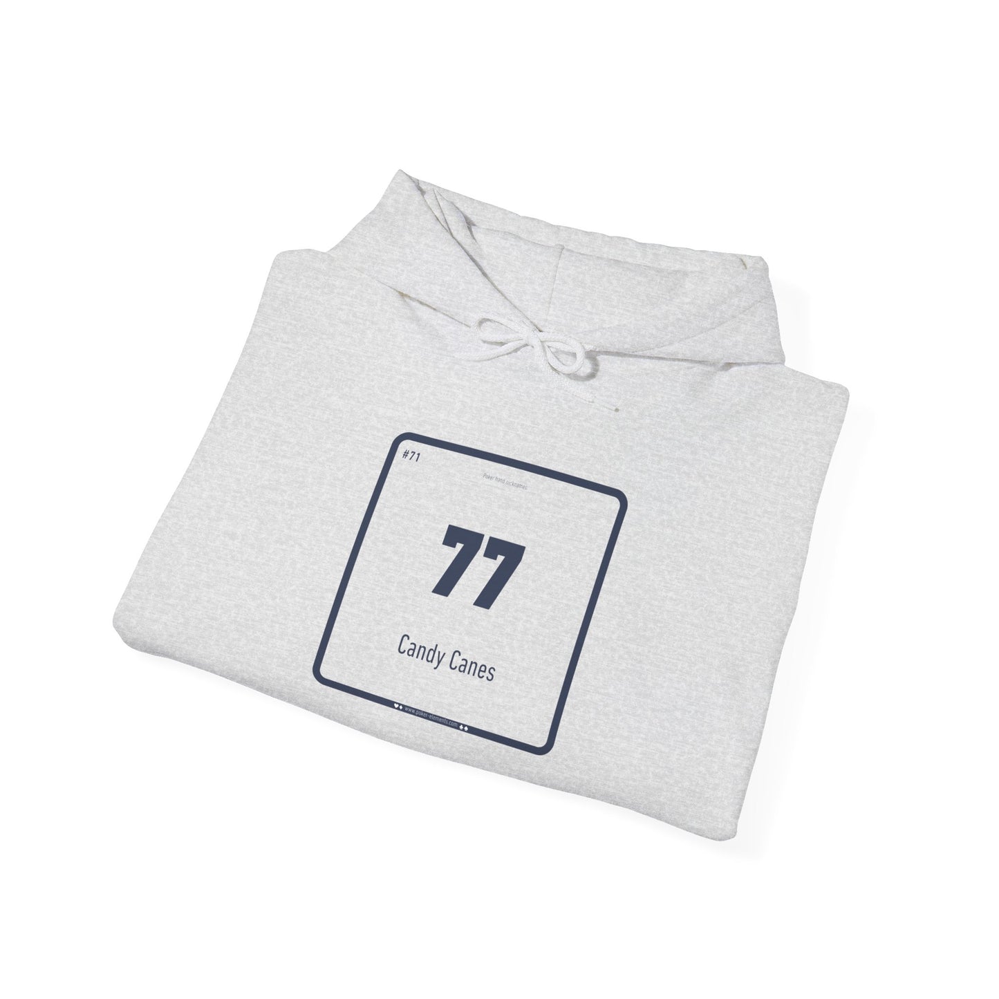 77 - Candy Canes Hooded Sweatshirt - High-Quality Print