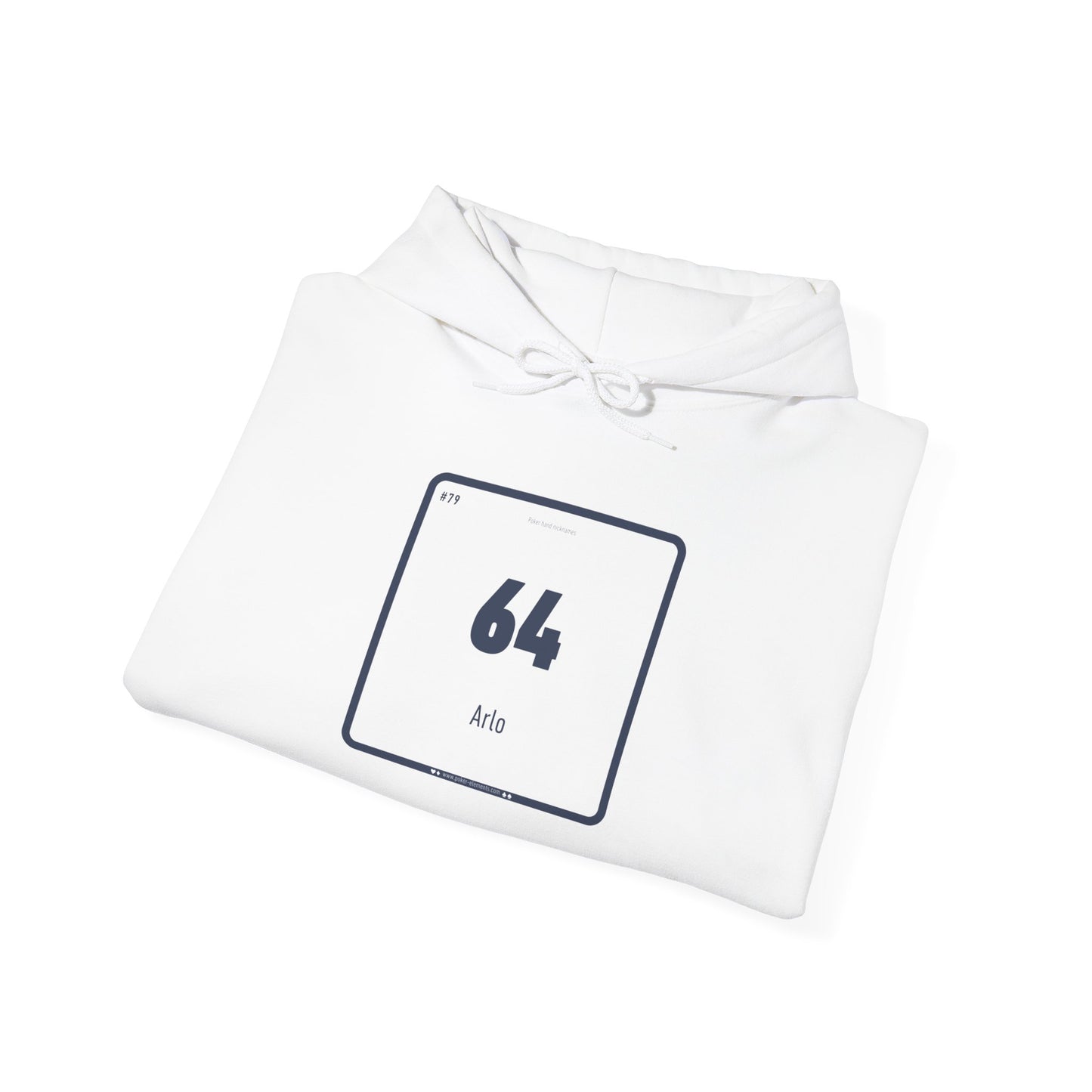 64 - Arlo Poker's Periodic Hand Hooded Sweatshirt - High-Quality Material