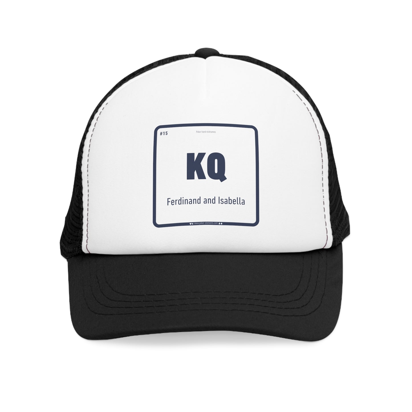 KQ - Royal Flush in Disguise Cap - Modern Poker Design