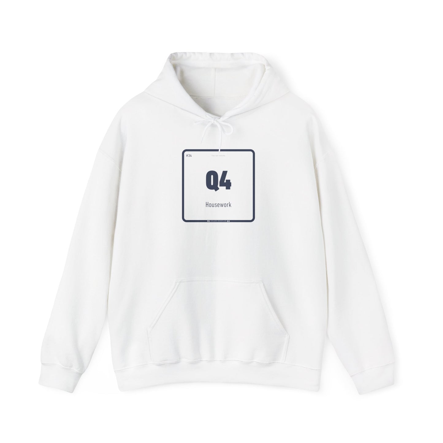 Q4 - Housework Hooded Sweatshirt - Modern Periodic Design