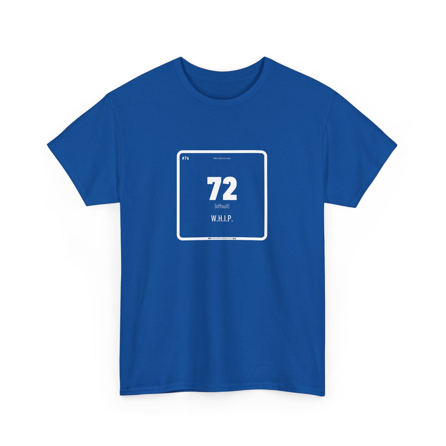 72 - Worst Hand In Poker T-shirt - Periodic Elements Design