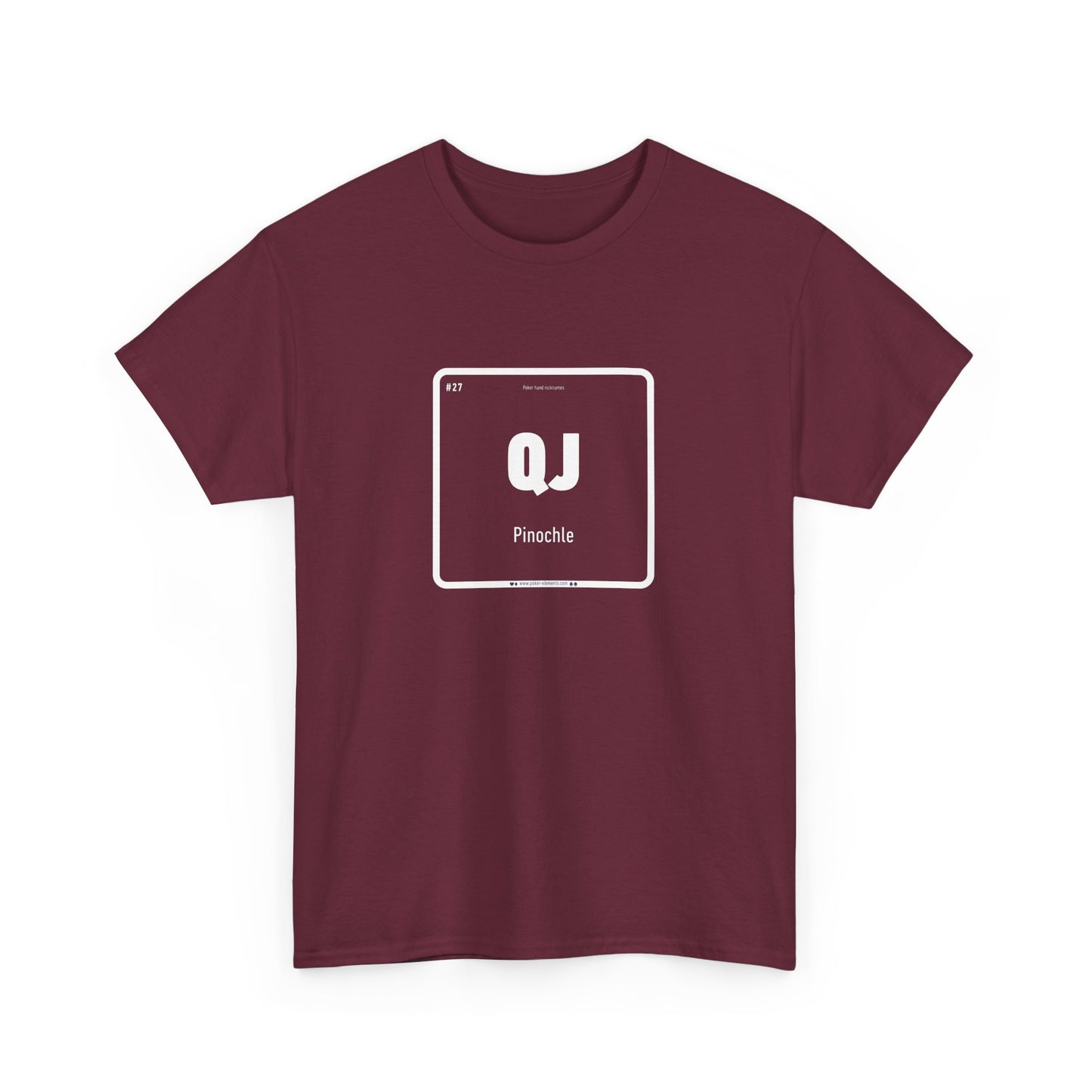 QJ - Pinochle Poker T-shirt - Periodic Design